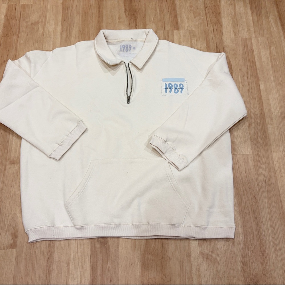 Taylor Swift Wonderland Quarter Zip Pullover Sweatshirt Size XXL
